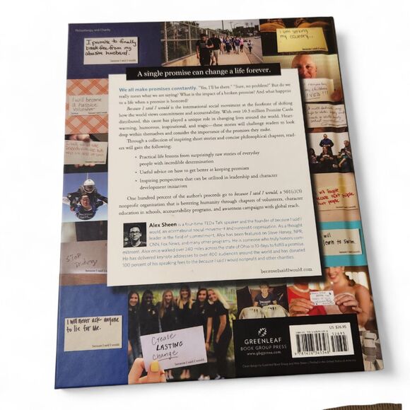 Because I Said I Would by Alex Sheen Hardcover Book 9781626345348 New - Picture 3 of 8